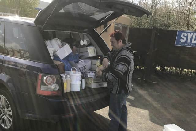 Hot meals are ready to be delivered from AFC Portchester's Crest Finance Stadium to local people. Picture: AFC Portchester FC.