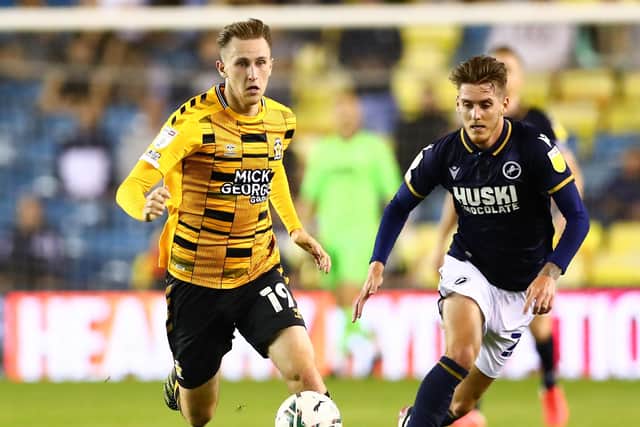 Adam May has featured six times for Cambridge United this season, but isn't expected to start against former club Pompey. Picture: Jacques Feeney/Getty Images