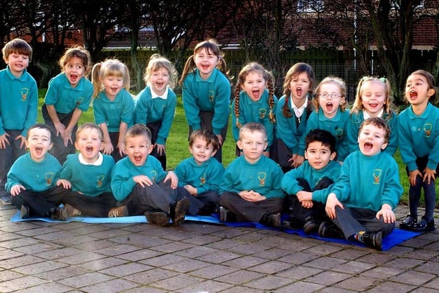 These happy students were all new starters at Clavering Primary School 16 years ago. Have you spotted anyone you know?