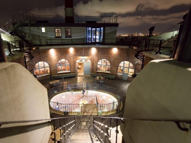 The listing says: " Standing on the deck of the fort, one is immediately impressed by the complete tranquillity that can only be experienced on a private island. The seascapes are ever changing and at dusk and dawn, the rising and setting sun produces spectacular backdrops."