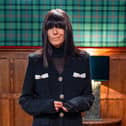 The Traitors Claudia Winkleman does country meets gothic glam in this cardigan by Self Portrait. Picture: BBC / Studio Lambert, Euan Cherry