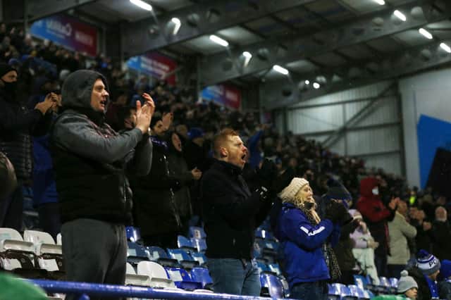 Pompey fans returned to Fratton Park against Peterborough