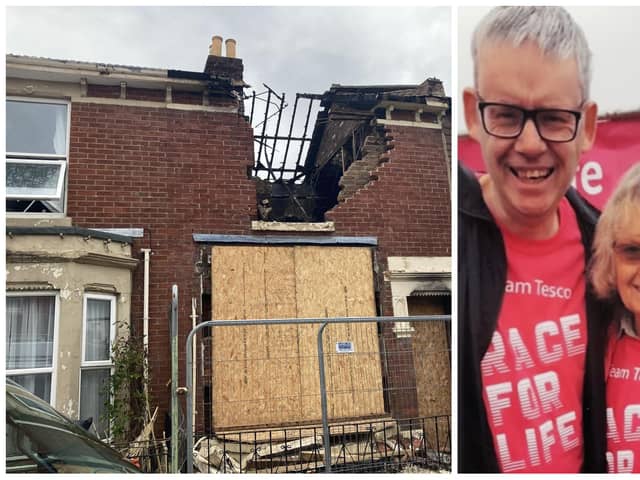 Gary and Denise whose house in Nelson Avenue exploded in Portsmouth