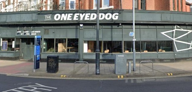 The One Eyed Dog sells one of the cheapest pints in Portsmouth. Everyday between 4pm and 7pm, they sell Carling for £2.50 a pint.