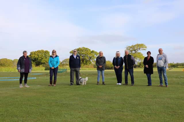 From left: WAVE trustees Lin Green, Jo Thomas, Bob Thornby, and Issy Scott, Tournerbury Golf Centre owners Sue Phillips and Graham Phillips, and festival volunteer organisers Karen Lunnon, Neil Lunnon