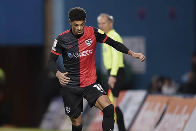 Reeco Hackett started Pompey's 1-0 win at Gillingham before being replaced by match-winner Michael Jacobs on 81 minutes.