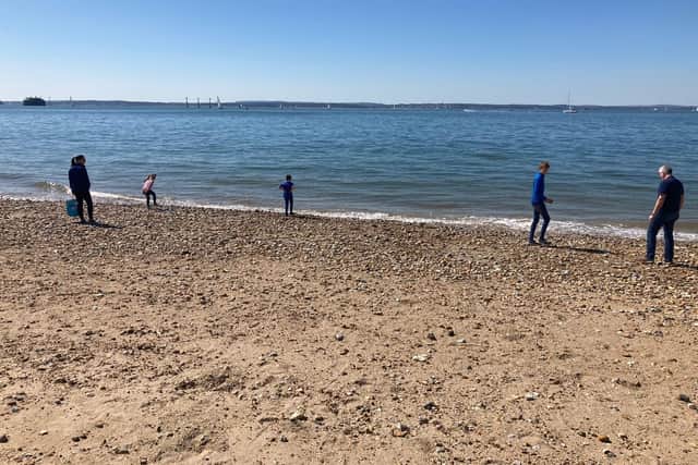 Fun at the seaside in Southsea on April 17. Picture by Steve Deeks
