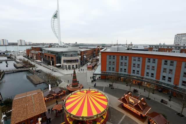 Gunwharf Quays Christmas Village has been at the centre of its festive plans in the past few years
Picture: Chris Moorhouse (jpns 031222-30)