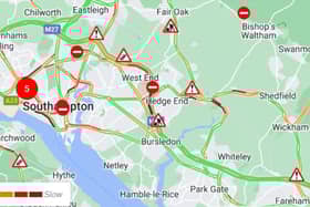 A gully sucker has been requested to the scene of severe flooding on the M27 this evening. The flooding stretches between junction 7 and junction 5 on the M27 westbound.