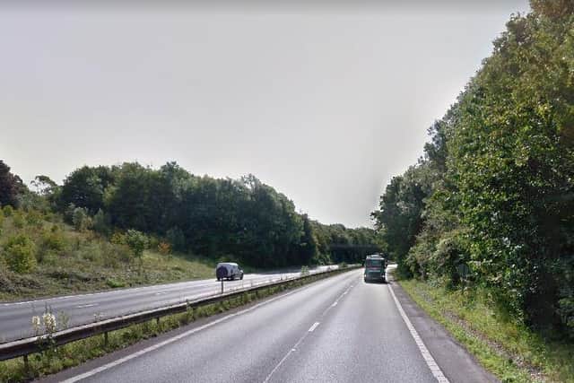 The accident happened on the A27. Picture: Google Maps