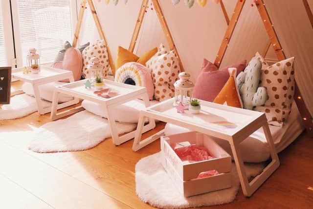 The Teepover Club createS luxury teepee sleepovers, luxe picnics, and pamper parties.