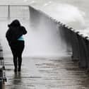 Old Portsmouth during a past storm, Storm Ciara. Picture: Chris Moorhouse     (090220-61)