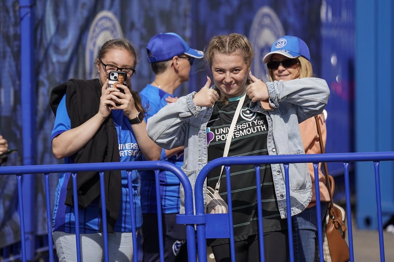 There were plenty of smiles before kick-off - but not too many afterwards, though!