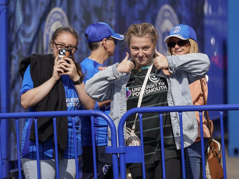 There were plenty of smiles before kick-off - but not too many afterwards, though!