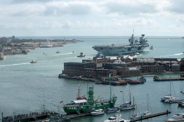Freedom of the city is being transferred to Portsmouth Naval Base and Portsmouth Ships. Picture: Chris Moorhouse (300819-253)
