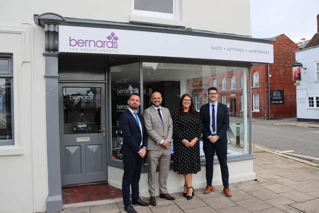 The Fareham team. From left: David Morgan, Martin Merrett, Gemma Thomas, and Luke McNally.