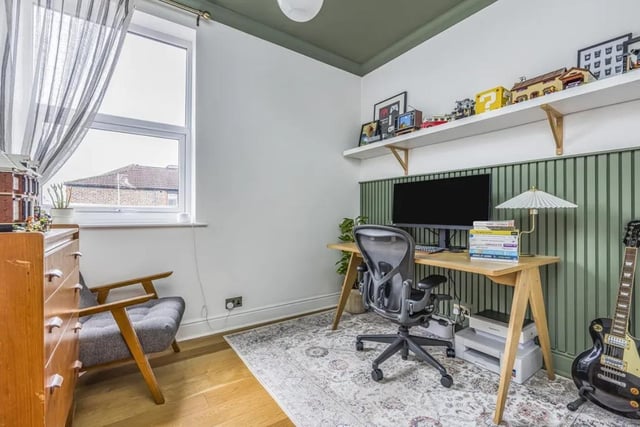 The listing says: "Simply stunning... This truly beautiful home combines original features, character and modern finishes to create a wonderfully spacious and elegant family home with the unusual feature of off-road parking to the front."