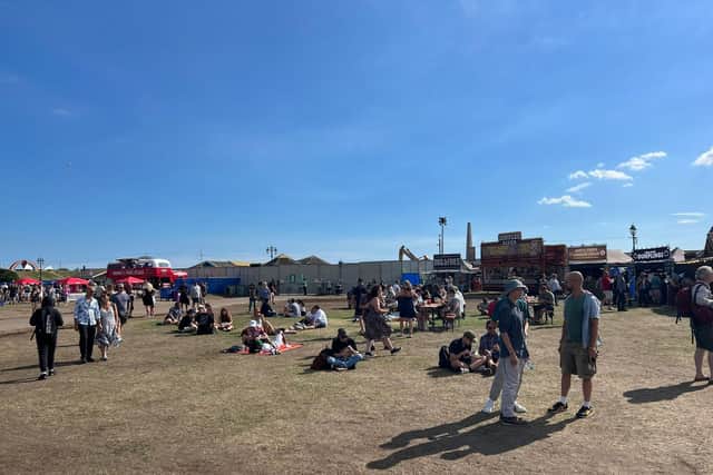 An empty space at Victorious festival. Picture: Richard Lemmer.
