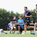 David Nugent, Marc Wilson and Matt Ritchie on the first day of pre-season in July 2010. Picture: Robin Jones