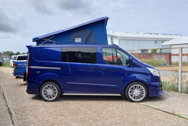 Sarah and Richard Lewry's camper van, which was stolen from Gosport Road, Fareham