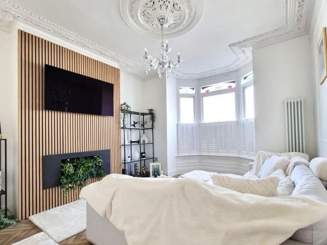 The property comes with three bedrooms, one bathroom and three reception rooms.