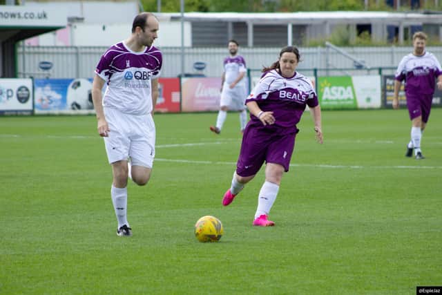 R;pple Suicide Prevention Charity hosted 'Josh's Game' - a charity football match dedicated to Josh to raise vital funds towards R;pple's lifesaving technology, on Saturday May, 21 at Snows Stadium in Totton. The charity was set up by Alice after her younger brother Josh died by suicide.  Picture: Espiejaz