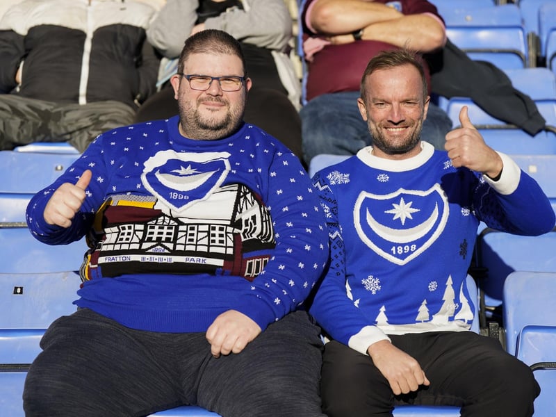 Loving the Pompey-themed festive look, chaps!
