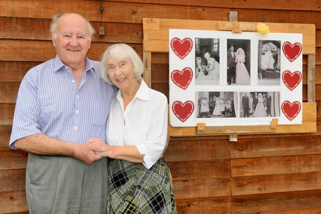 Derek and Peggy Malthouse, from Waterlooville, celebrated their Diamond Wedding Anniversary on June 11 2020 during the Covid-19 pandemic. Picture: Sarah Standing.