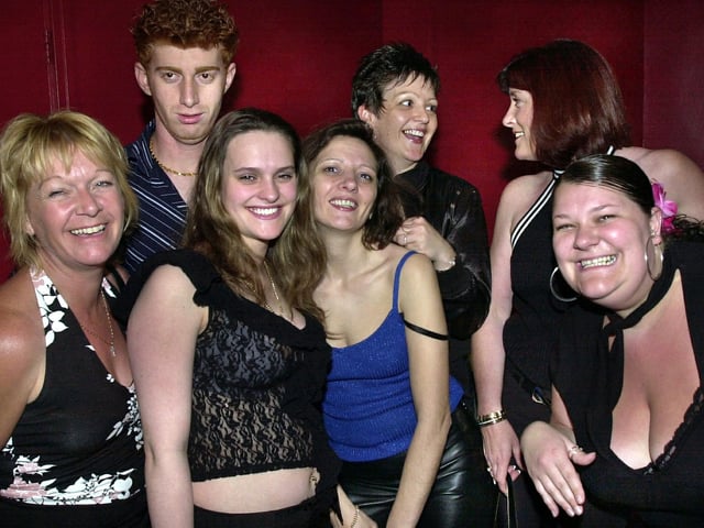 Revellers having a good time at Buddies 25+ nightclub at The Pyramids, Clarence Esplanade, Southsea - (042232-0003)