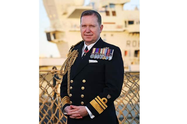 Pictured: Second Sea Lord Vice Admiral Martin Connell CBE.