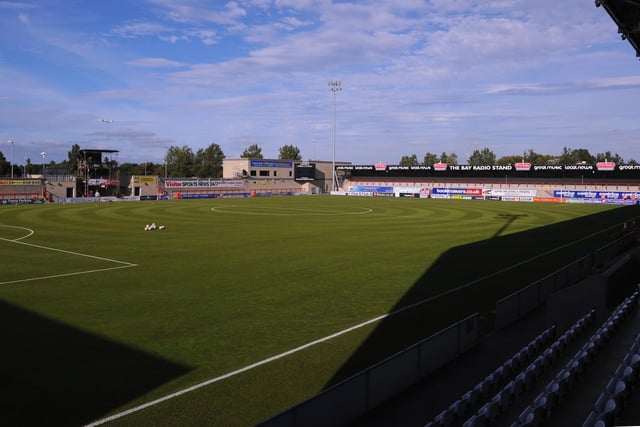 Capacity: 6,476; Average attendance: 4,539.