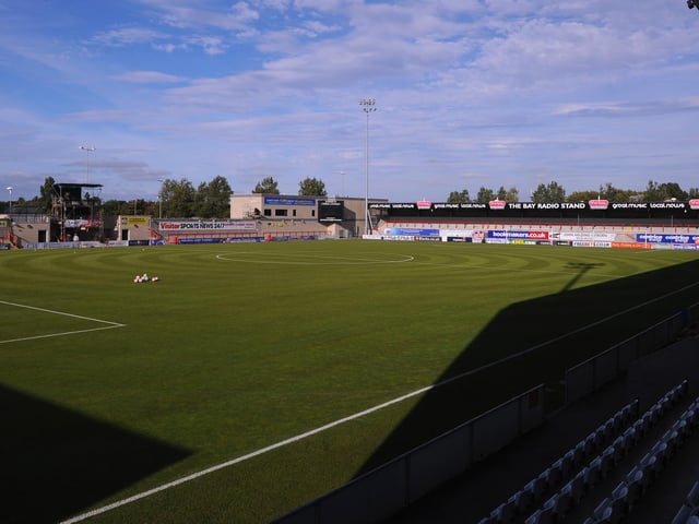 Capacity: 6,476; Average attendance: 4,539.