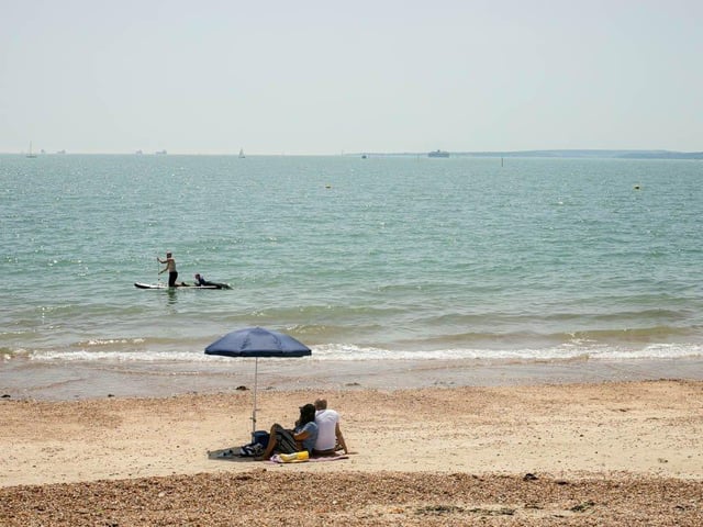 Southsea beach today.