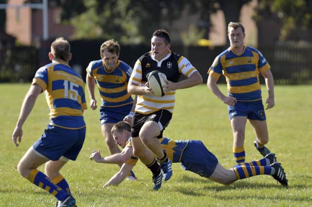 Gareth Richards in action during his playing days with Portsmouth RFC. Picture: Neil Marshall