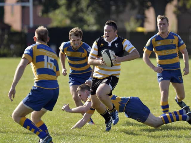 Gareth Richards in action during his playing days with Portsmouth RFC. Picture: Neil Marshall