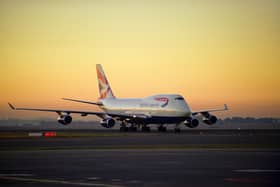 A British Airways Boeing 747 taxis at sunrise on June 7, 2010 at OR Tambo international airport in Johannesburg.  Picture:FRINI/AFP via Getty Images)