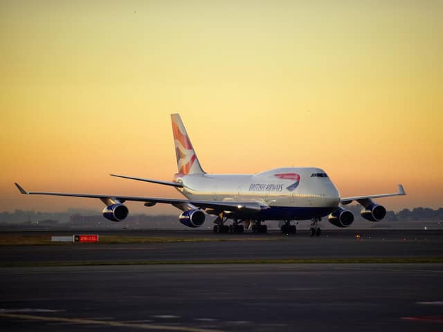 A British Airways Boeing 747 taxis at sunrise on June 7, 2010 at OR Tambo international airport in Johannesburg.  Picture:FRINI/AFP via Getty Images)