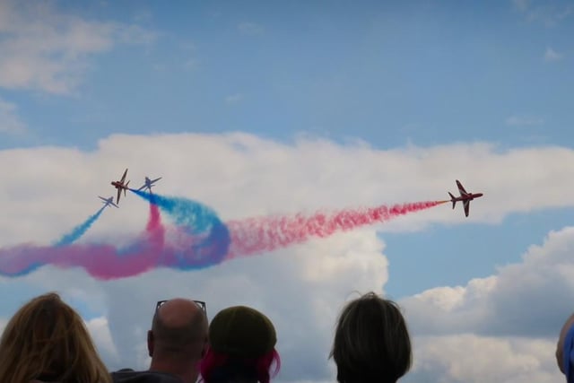 Red Arrows at Armed Forces Day over Southsea Common
