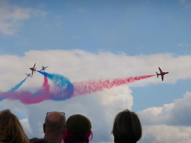 Red Arrows at Armed Forces Day over Southsea Common