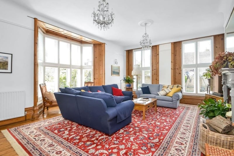 The listing says: "Drayton Manor is an extensive, detached early Victorian Manor house which provides 2990 sq ft of living space arranged over three floors."