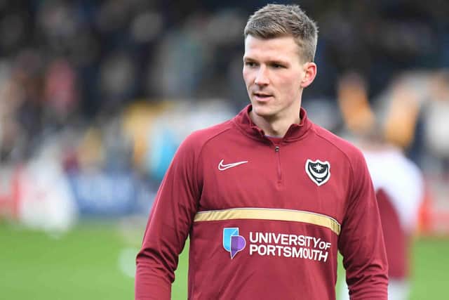 Paul Downing is to depart Fratton Park after a loan deal for the remainder of the season was agreed. Picture: Dennis Goodwin/ProSportsImages