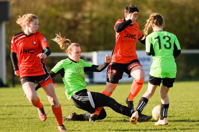 AFC Portchester (orange) v Bedhampton
Picture: Keith Woodland