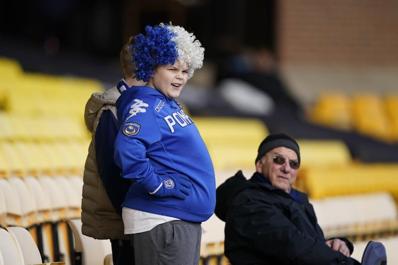 Around 1,800 Pompey fans were in raucous voice in the 1-0 victory at Port Vale.