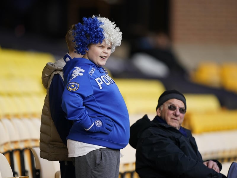 Around 1,800 Pompey fans were in raucous voice in the 1-0 victory at Port Vale.