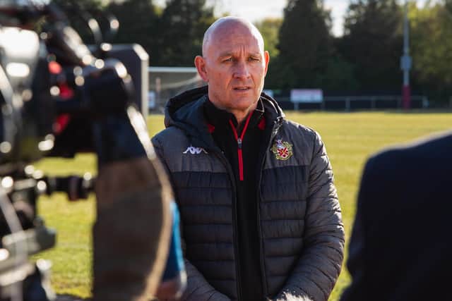 Former Pompey defender Mark Stimson will take his Hornchurch side to Wembley to take on Hereford in the FA Trophy final Picture: Harry O'Reilly/Beat Media