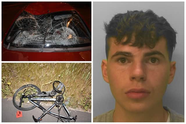 Benjamin Grimmett was jailed for crashing into a 17-year-old cyclist near Bognor Regis. Picture: Sussex police