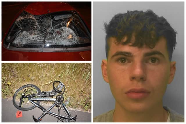 Benjamin Grimmett was jailed for crashing into a 17-year-old cyclist near Bognor Regis. Picture: Sussex police
