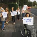 A vigil was held for Sabina Nessa along Portchester Road on September 24, 2021