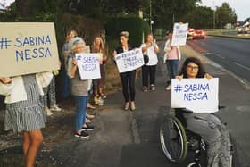 A vigil was held for Sabina Nessa along Portchester Road on September 24, 2021