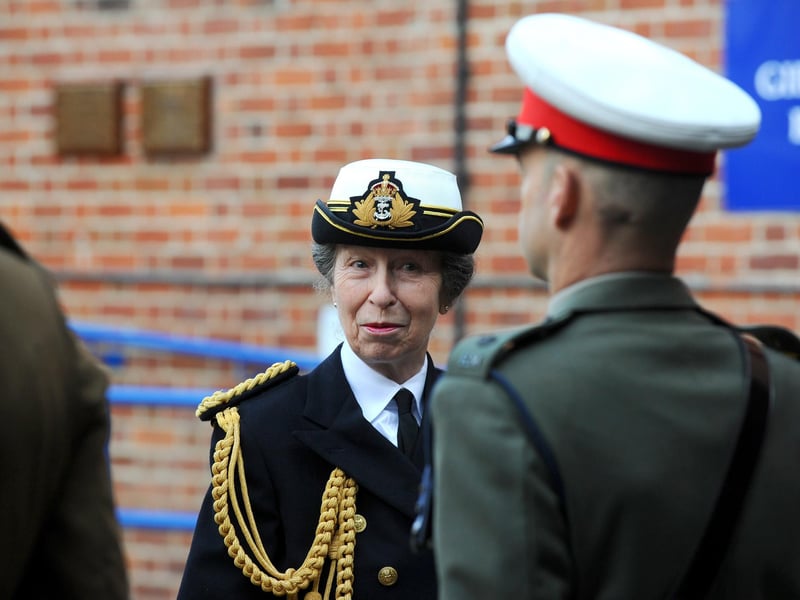 The opening of the new Alford School of Military Music. Previously used as detention quarters until the early 90s, the establishment has since beenused by the Royal Marines School of Music, and has now undergone a complete redesign and refurbishment to better support the training of world-class military musicians from the Royal Marines Band Service and the Royal Corps of Army Music.The facility was opened by HRH The Princess Royal on Thursday, November 23, 2023.Picture: Sarah Standing (231123-2980)
